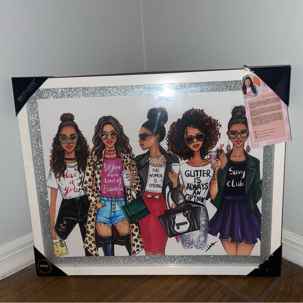 Heaton & Parke Home Decor Rongrong Illustration Glass case picture frame